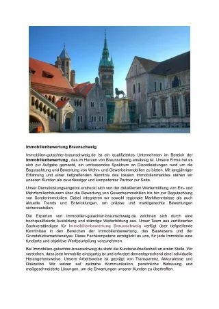 Immobilienbewertung Braunschweig