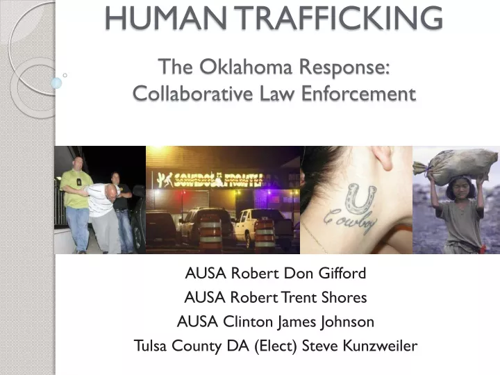 human trafficking the oklahoma response collaborative law enforcement