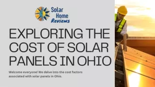 Exploring the Cost of Solar Panels in Ohio