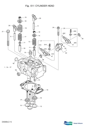 DAEWOO DOOSAN DX300LC-5 CRAWLER EXCAVATOR Service Repair Manual
