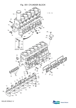 DAEWOO DOOSAN SOLAR 225NLC-V CRAWLER EXCAVATOR Parts Catalogue Manual