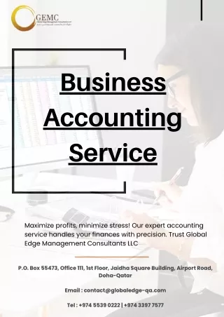 Efficient Business Accounting Solutions -Global Edge Management Consultants LLC