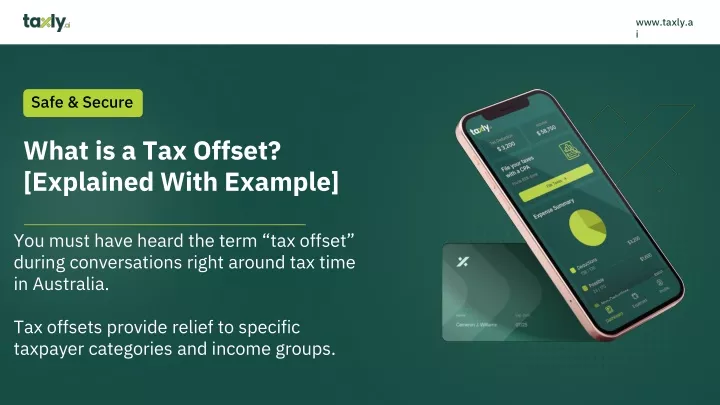 what is a tax offset explained with example