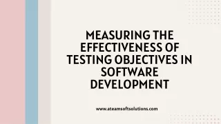 Measuring the Effectiveness of Testing Objectives in Software Development
