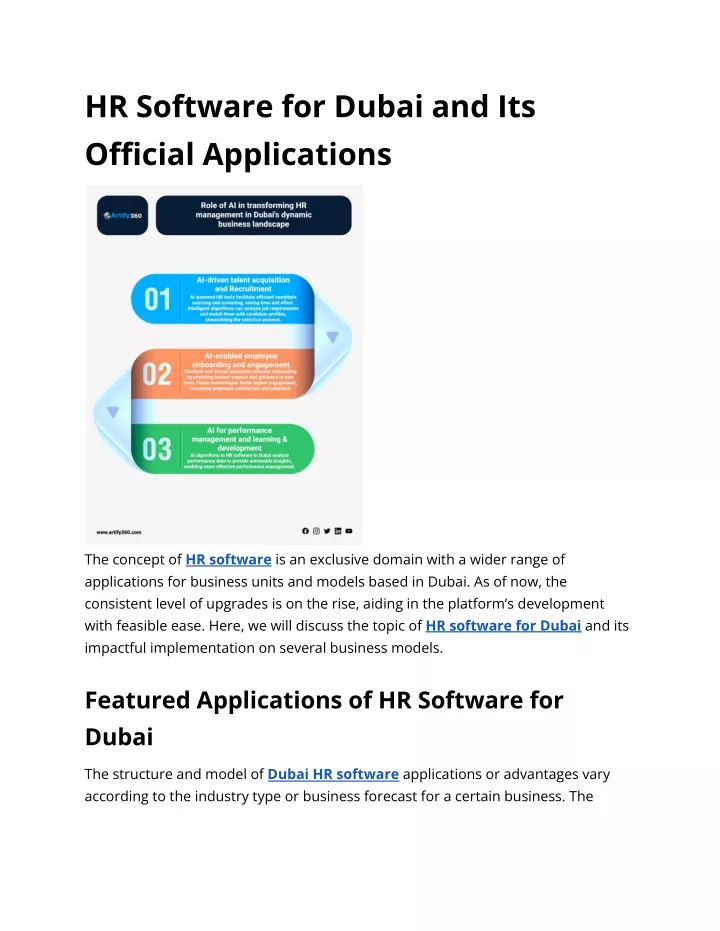 hr software for dubai and its official