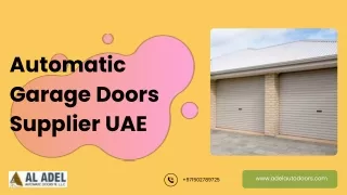 Automatic Garage Doors Supplier UAE pptx