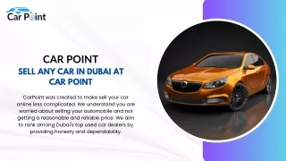 Sell Any Car in Dubai At Car Point