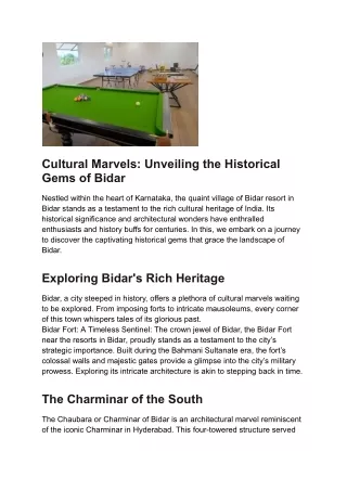 Cultural Marvels_ Unveiling the Historical Gems of Bidar