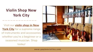 Violin Shop New York City