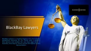Commercial Dispute Lawyers - Blackbaylawyers