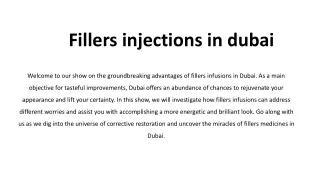 Fillers injections in dubai 2