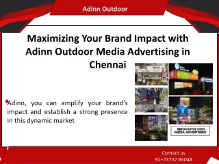 Maximizing Your Brand Impact with Adinn Outdoor Media