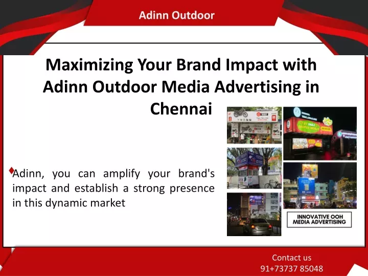 maximizing your brand impact with adinn outdoor media advertising in chennai