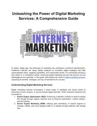unleashing the power of digital marketing