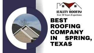 Expert Insights: Roofing Companies in Spring, TX