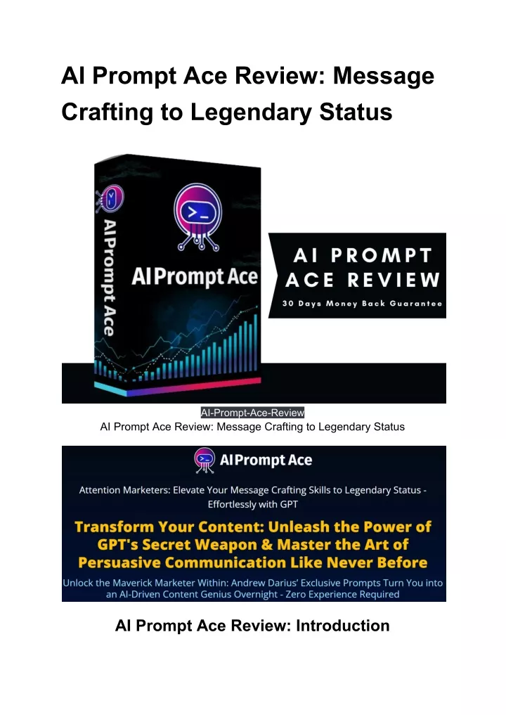 ai prompt ace review message crafting