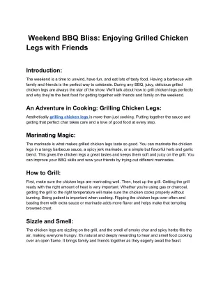 Weekend BBQ Bliss_ Enjoying Grilled Chicken Legs with Friends - Google Docs