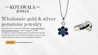 wholesale gold and silver gemstone jewelry