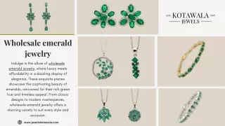 wholesale emerald jewelry