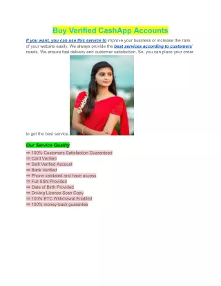 Buy Verified CashApp Accounts