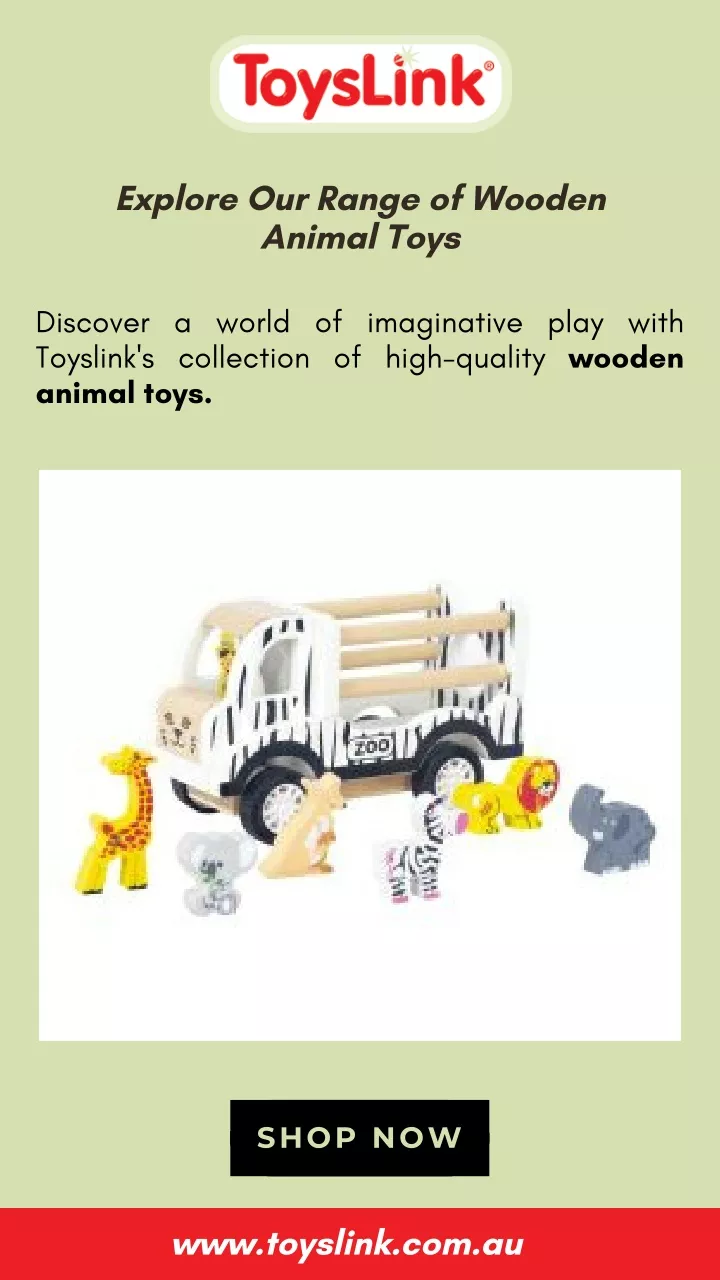 explore our range of wooden animal toys