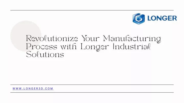 revolutionize your manufacturing process with