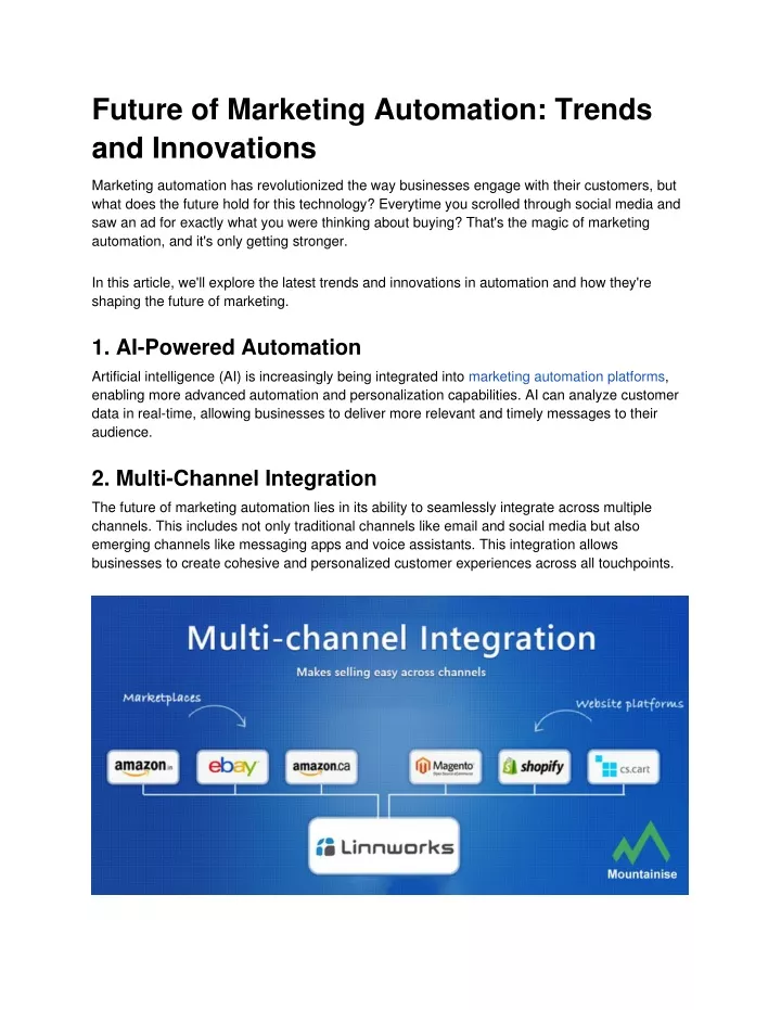 future of marketing automation trends