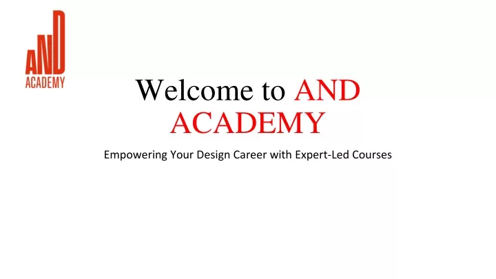 welcome to and academy