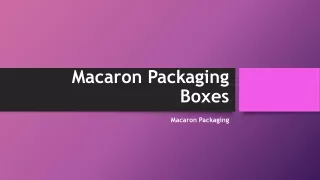 Macaron Packaging Boxes