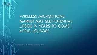 wireless microphone market may see potential upside in years to come apple lg bose