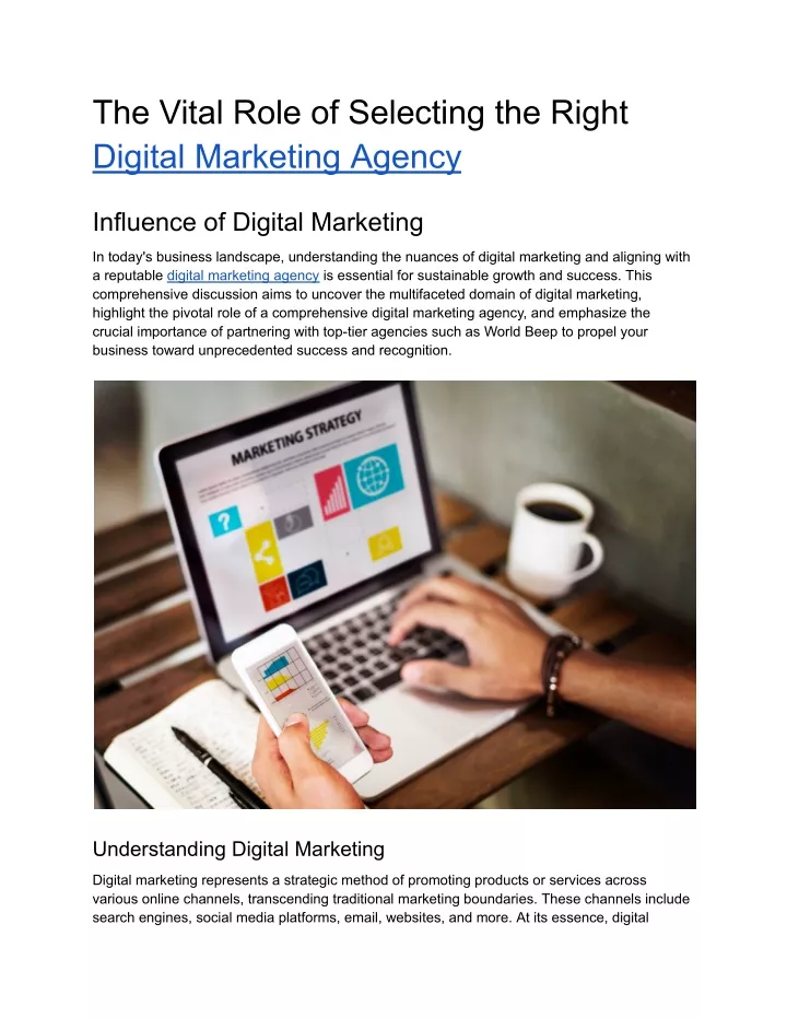 the vital role of selecting the right digital