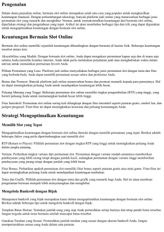 pengenalan