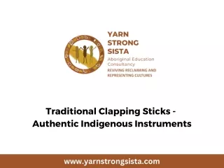 Traditional Clapping Sticks - Authentic Indigenous Instruments
