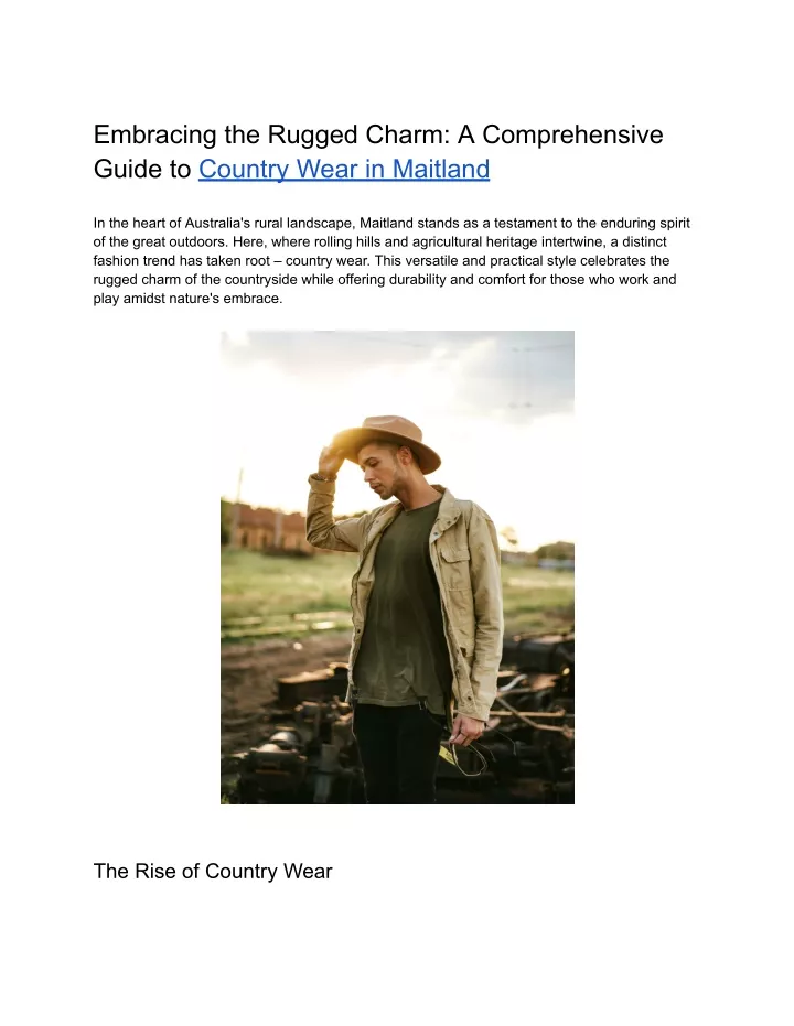 embracing the rugged charm a comprehensive guide