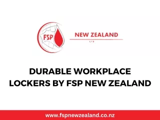 Durable Workplace Lockers by FSP New Zealand