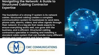 Navigating the Network A Guide to Structured Cabling Contractor Expertise