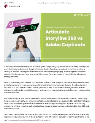 Articulate Storyline 360 vs. Adobe Captivate