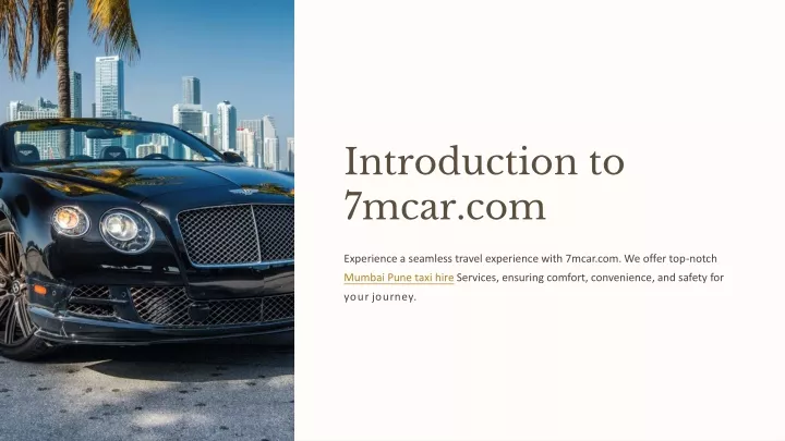 introduction to 7mcar com