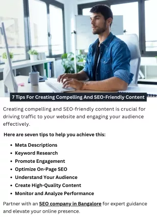 7 Tips For Creating Compelling And SEO-Friendly Content