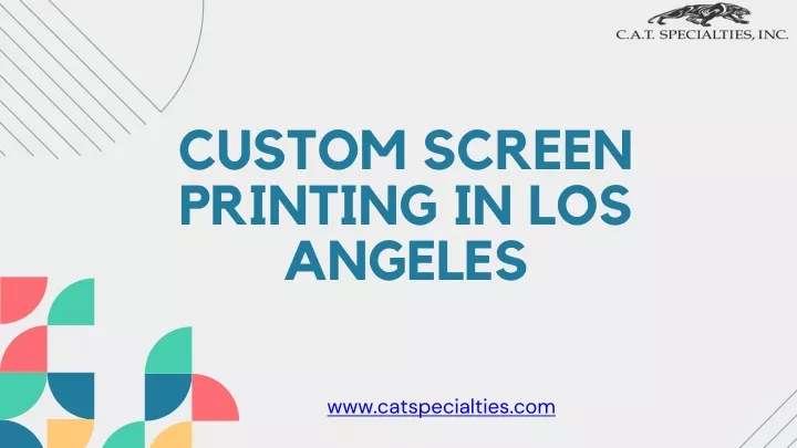 custom screen printing in los angeles