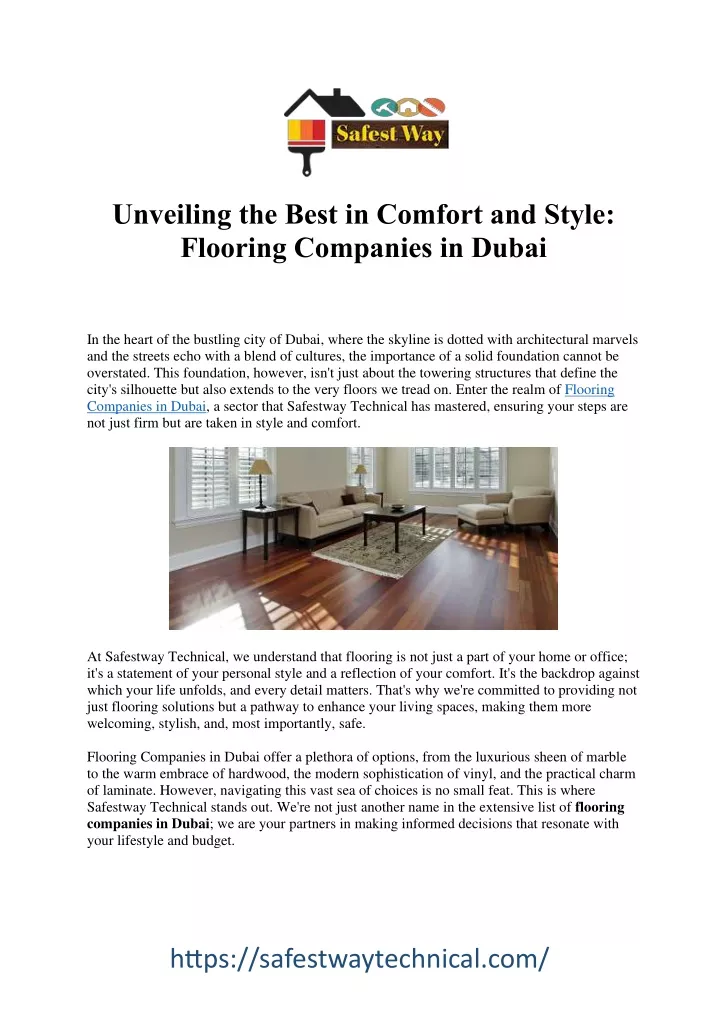 unveiling the best in comfort and style flooring