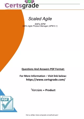 Master SAFe Agile Product Manager (APM 5.1) Exam with Expert Strategies Boost Your Success Now!