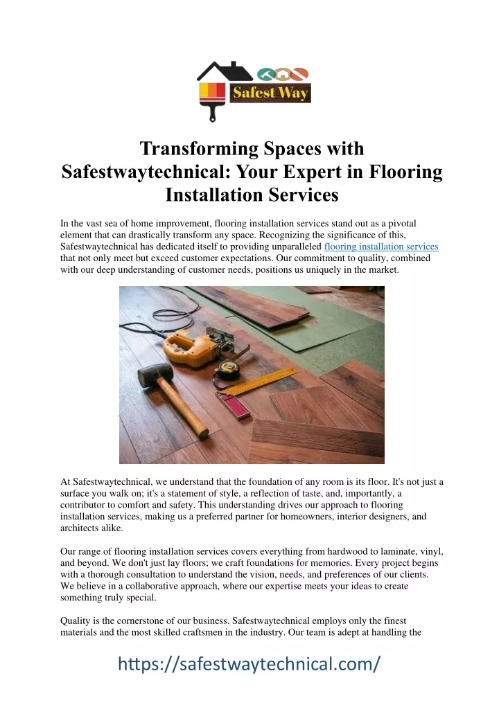 transforming spaces with safestwaytechnical your