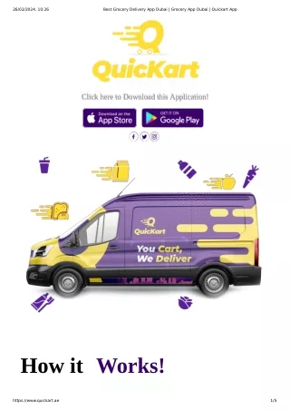 Best Grocery Delivery App Dubai - Grocery App Dubai _ Quickart App