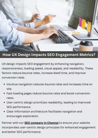 How UX Design Impacts SEO Engagement Metrics?
