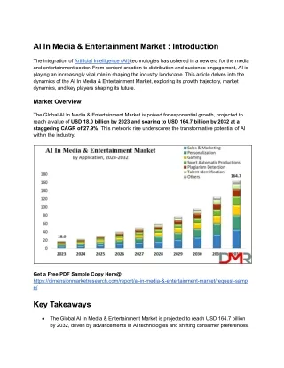AI In Media & Entertainment Market _ Introduction