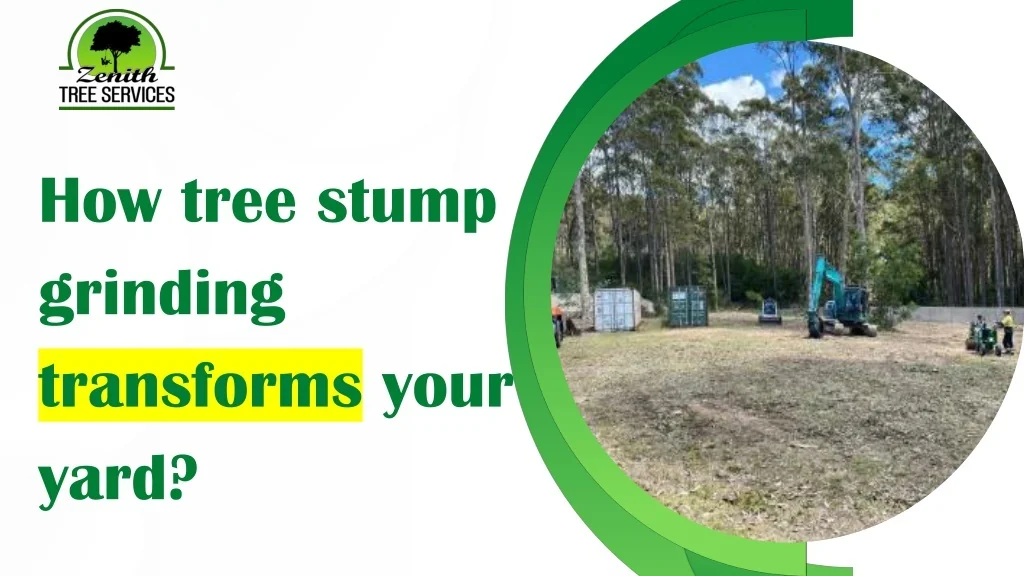 PPT - How tree stump grinding transforms your yard Presentation ...