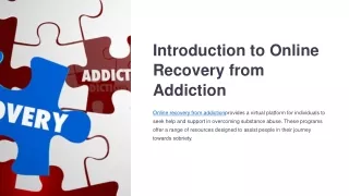 Virtual Pathways: Online Addiction Recovery Program