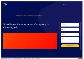 WordPress Development Company In Chandigarh