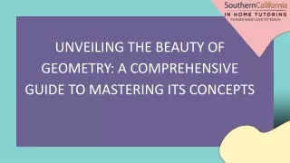 Unveiling the Beauty of Geometry: A Comprehensive Guide to Mastering Its Concepts